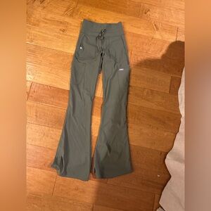 Olive Green Flared figs leggings